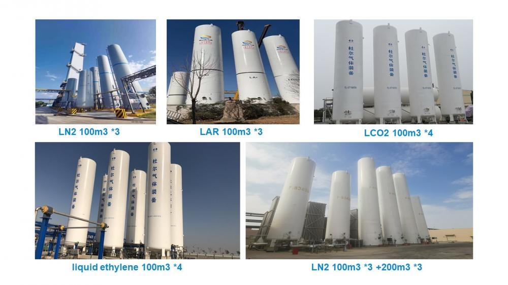 LOX/LIN/LAR/LCO2/LN2O projects cases