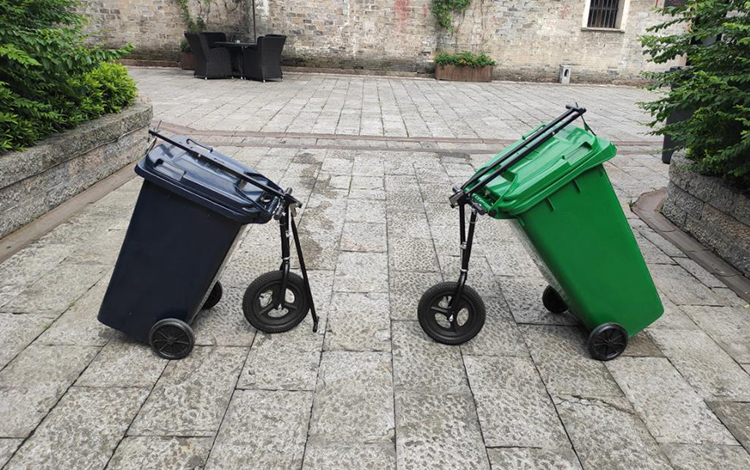 Wheelie Bin Helper Trash Cart Waste Bin Trailer 12