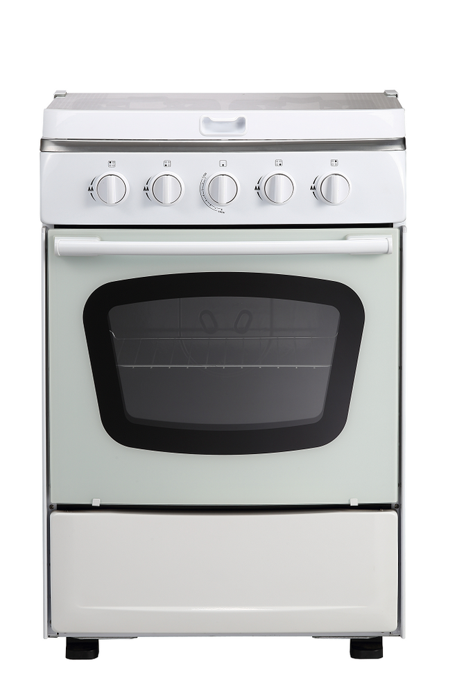 Four Burners Gas Oven White color