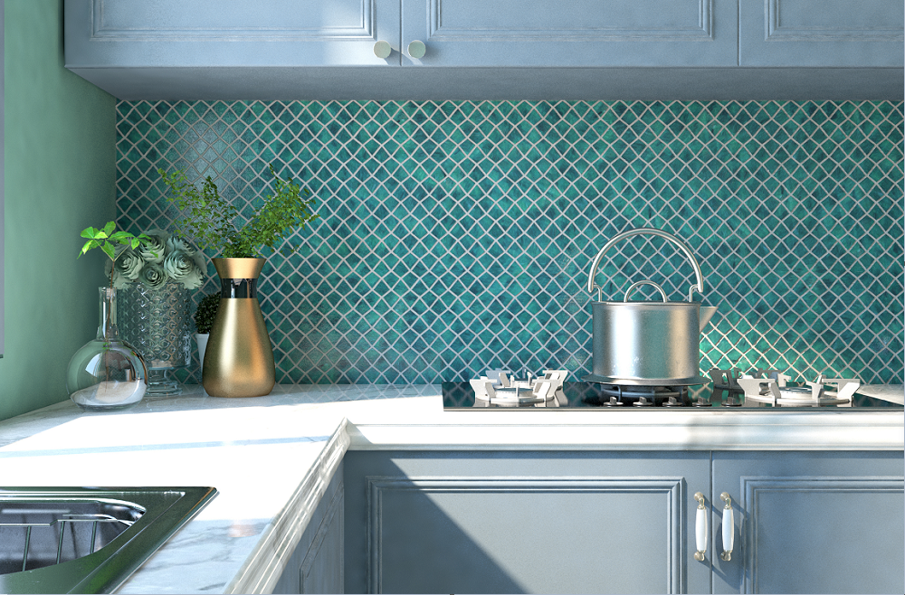 Kitchen Dining Room Tile Wall Design