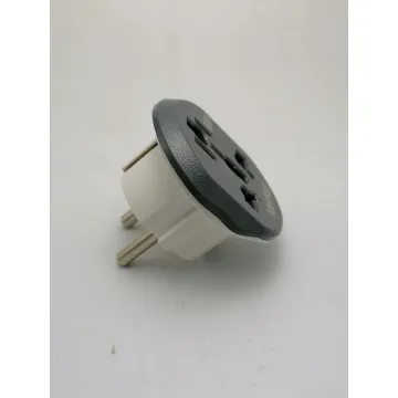 European Grounded Power Plug Adapter Converter