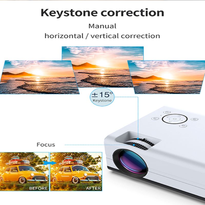 led lcd home projector