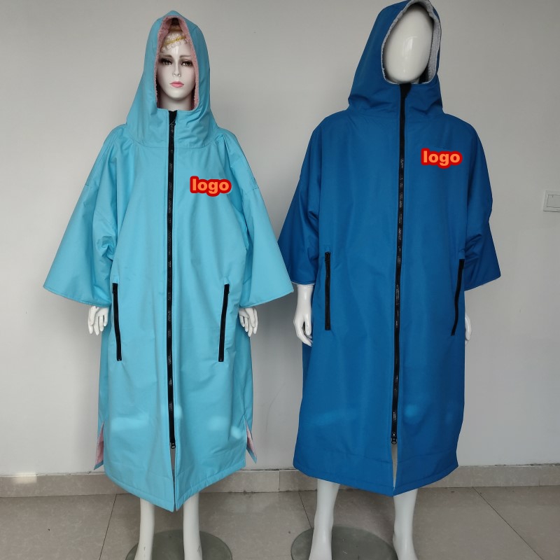 Waterproof Coat Fleece Lining Dry Changing Robe
