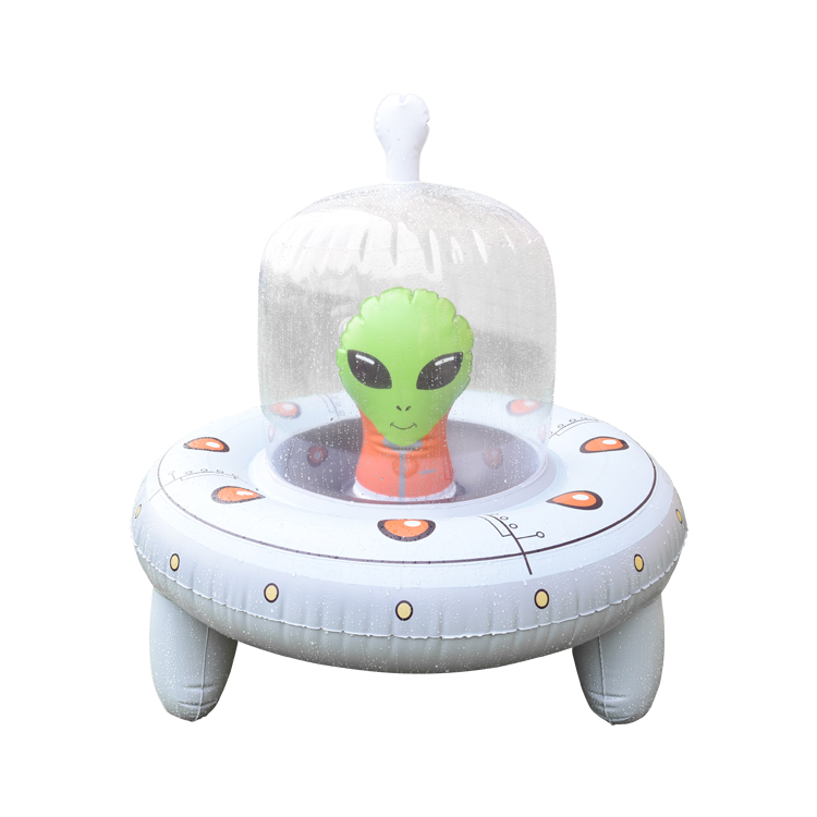 2Alien shaped sprinkler inflatable toy