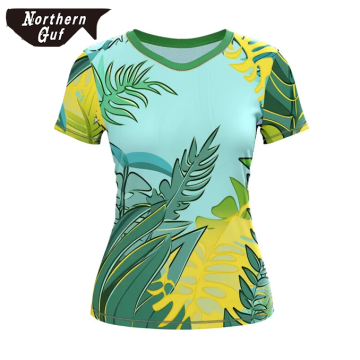 women Short Sleeve Summer Tropical Hawaii Beach Wear Casual Floral Shirts