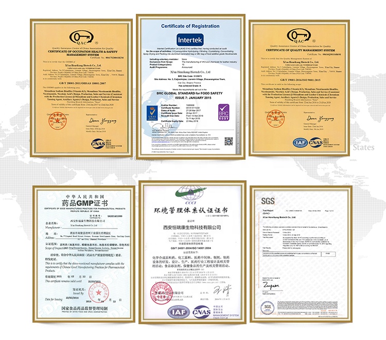 Benzoic Acid of Certificate