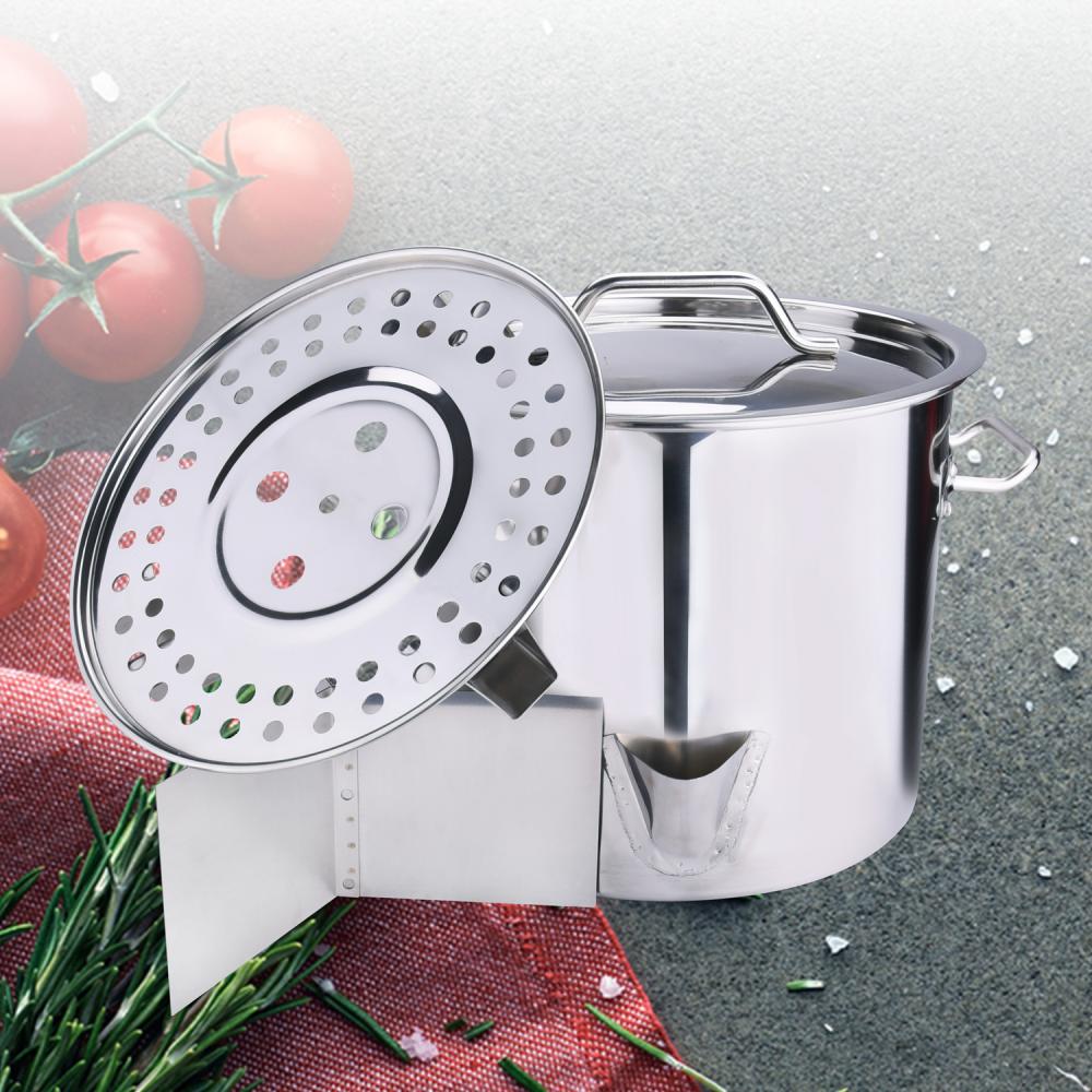 20QT Stainless Steel Stock Pot with Lid