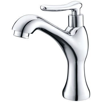 Wall-mounted single basin faucet