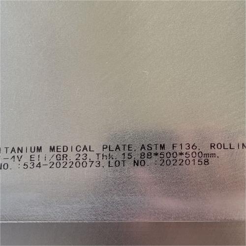 Tmt Titanium Plate Astm F136 3