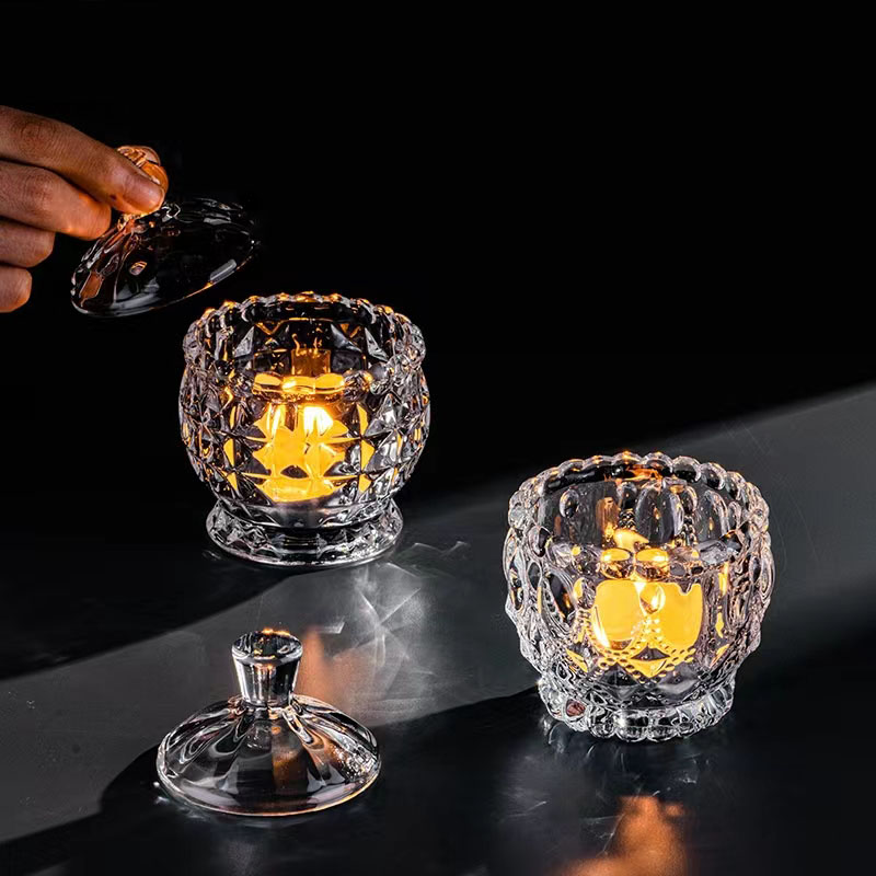 Glass Candle Holders R8