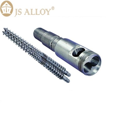 CONICAL TWIN SCREWS AND BARRELS