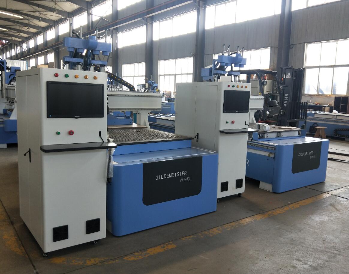 cnc router machine three spindles