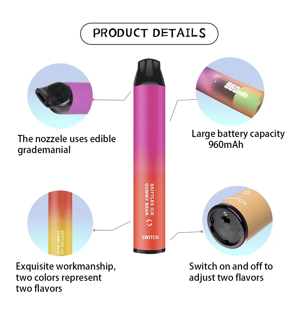 Latest-Design-1600-Puffs-Custom-Colors-Shenzhen-Free-Sample-960mAh-Battery-Capacity-Double-Flavors-Disposable-Atomizer.333