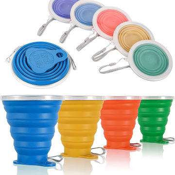 Folding silicone camping water bottle cap