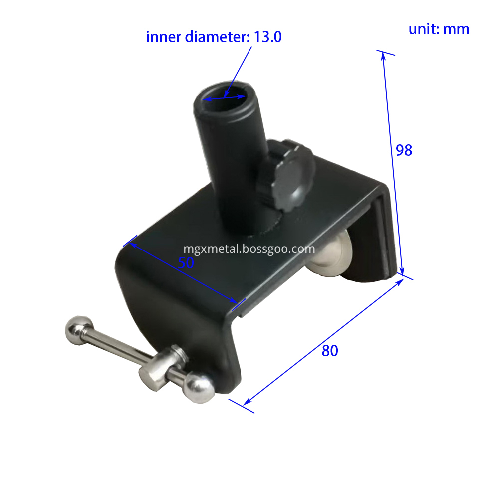 Rtc0021 Max Id13mm Flag Pole Mount Clamp Dimension