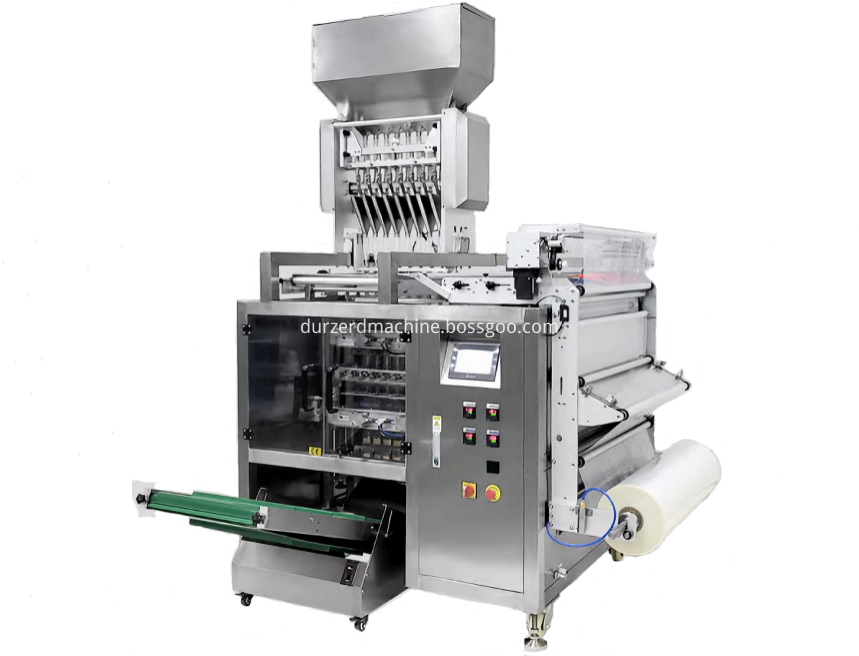 Multi lane sugar stick bag packing machine