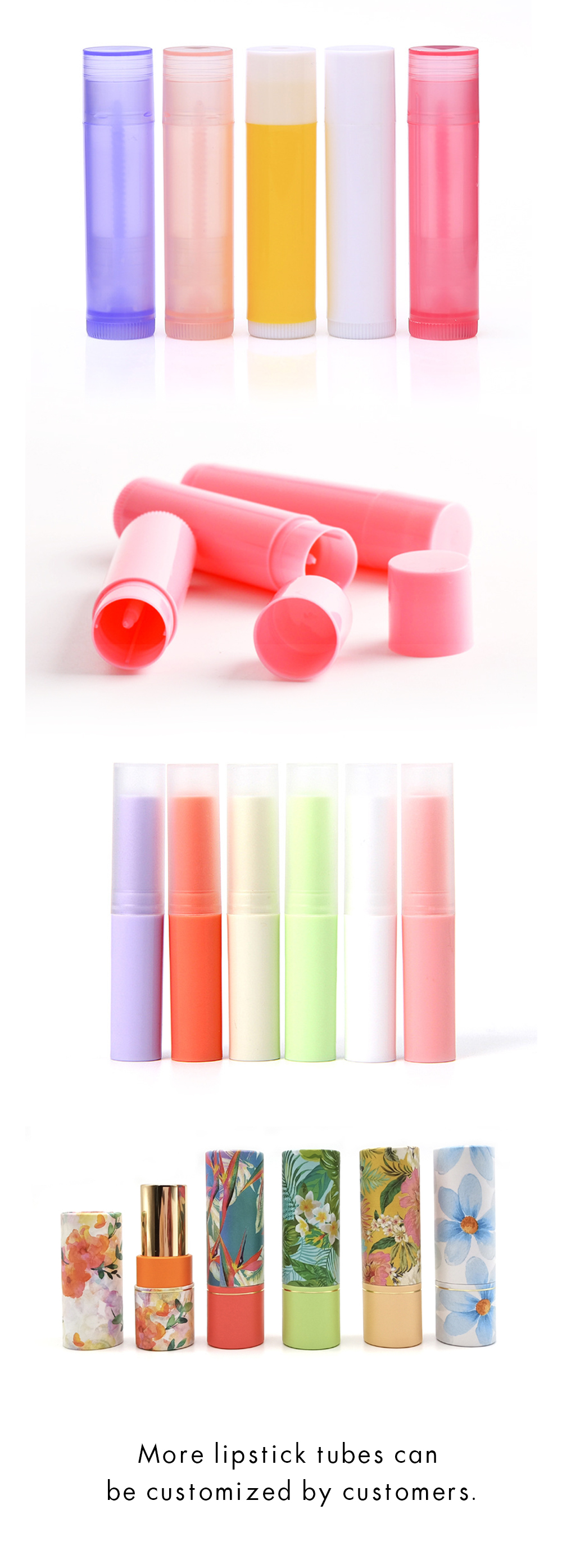 Lip balm tube customization