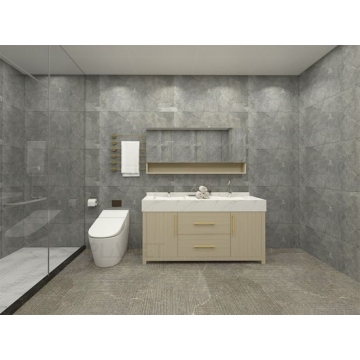 Modern Luxury Bath Furniture Gold Bathroom Vanity Cabinet