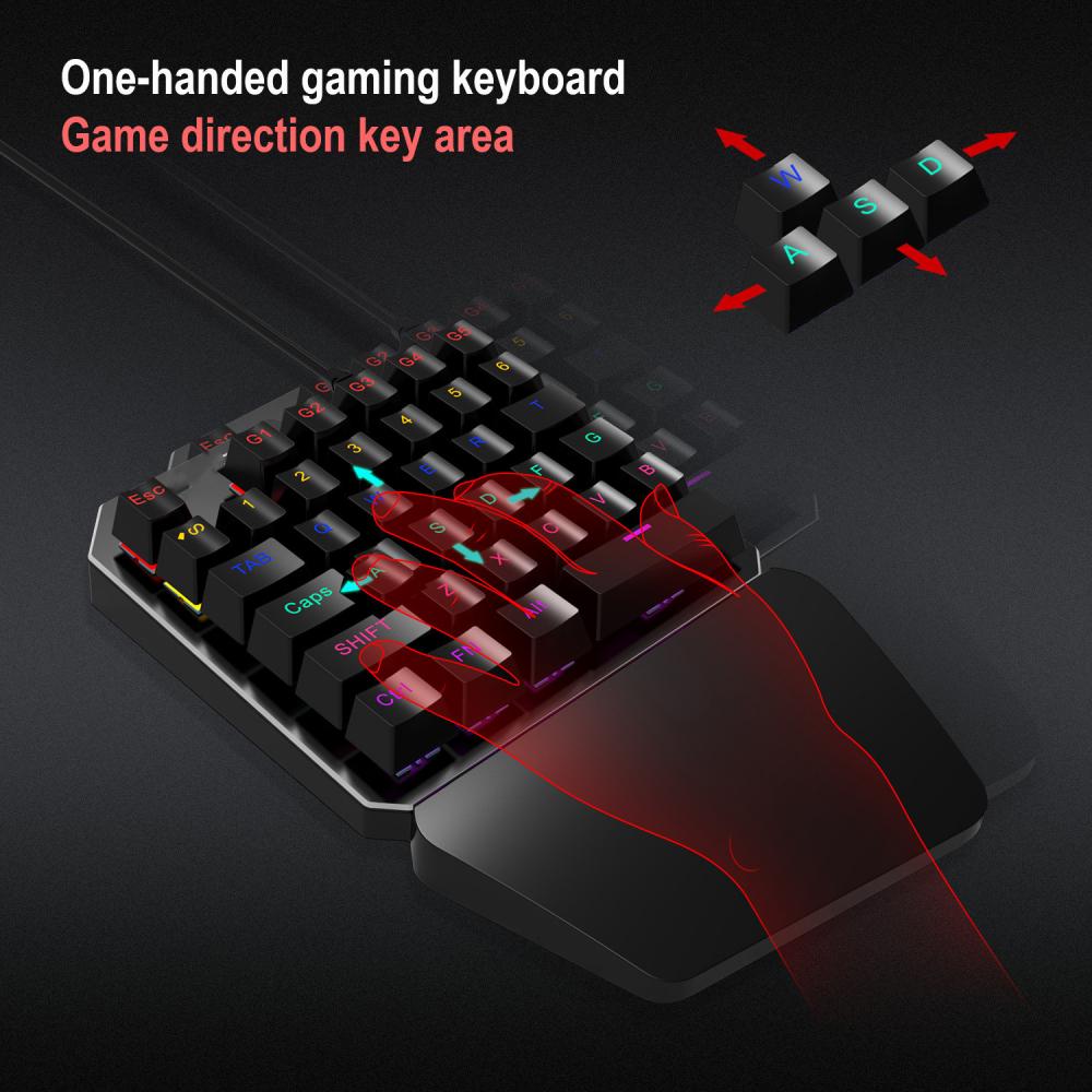 one hand gaming keyboard 