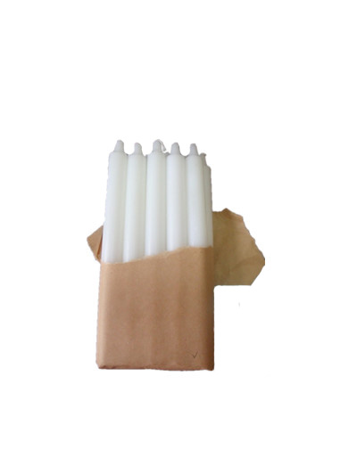  white fluted candle 