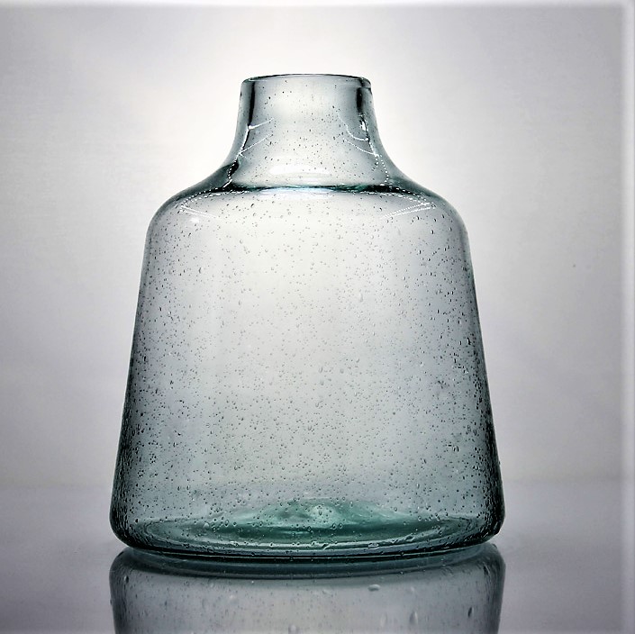 Small Round Green Vase