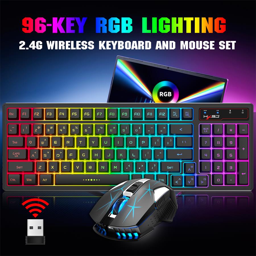 rgb wireless keyboard and mouse 