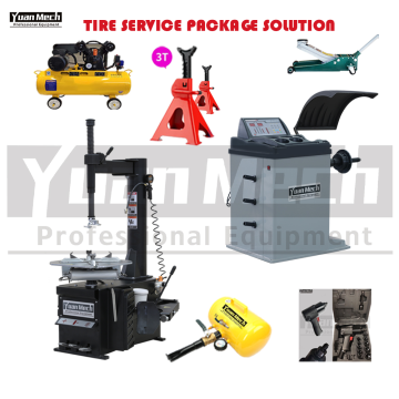 Swing Arm Tyre Changer and Wheel Balancer Combo
