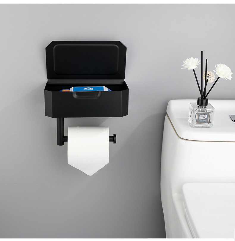 Toilet Paper Holder With Shelf