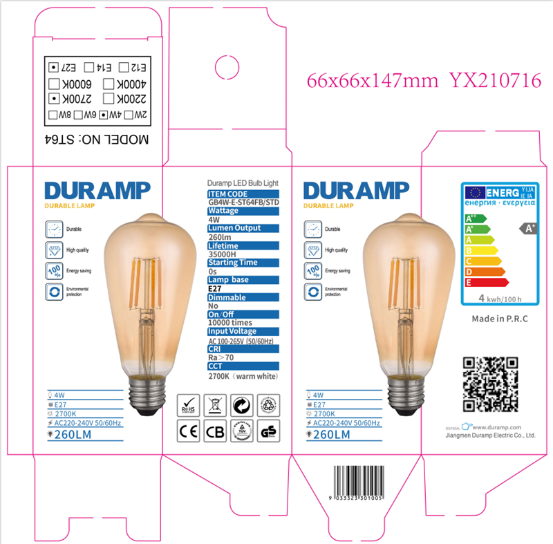 Duramp Edison Filament bulb loading