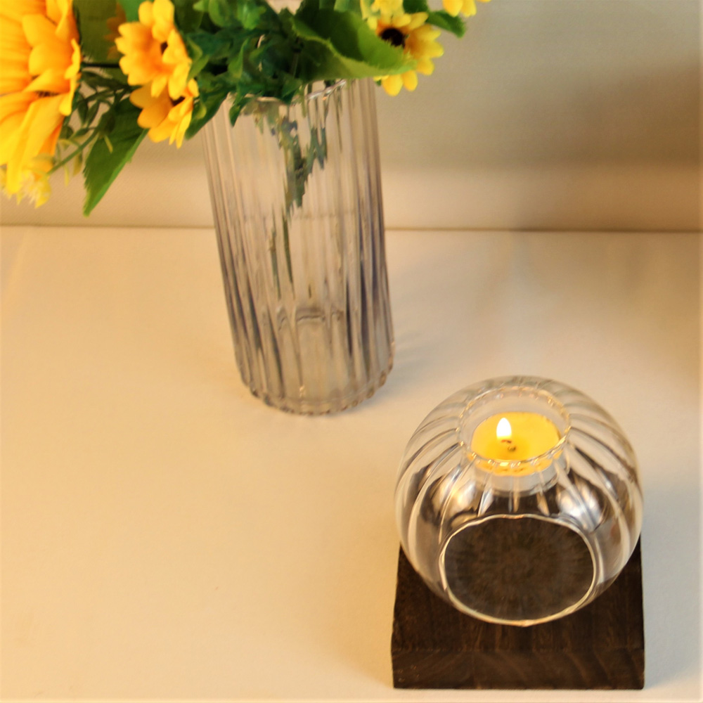 Glass Candle Tealight Holder