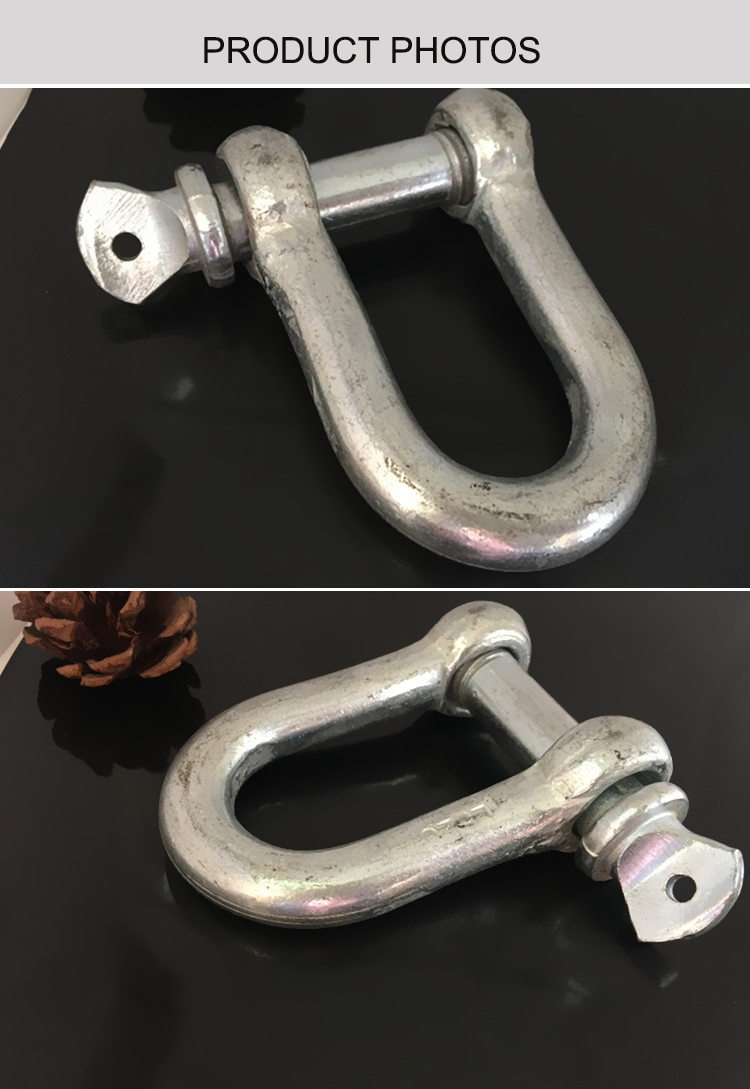 Safety Pin Connecting Anchor D Shackle