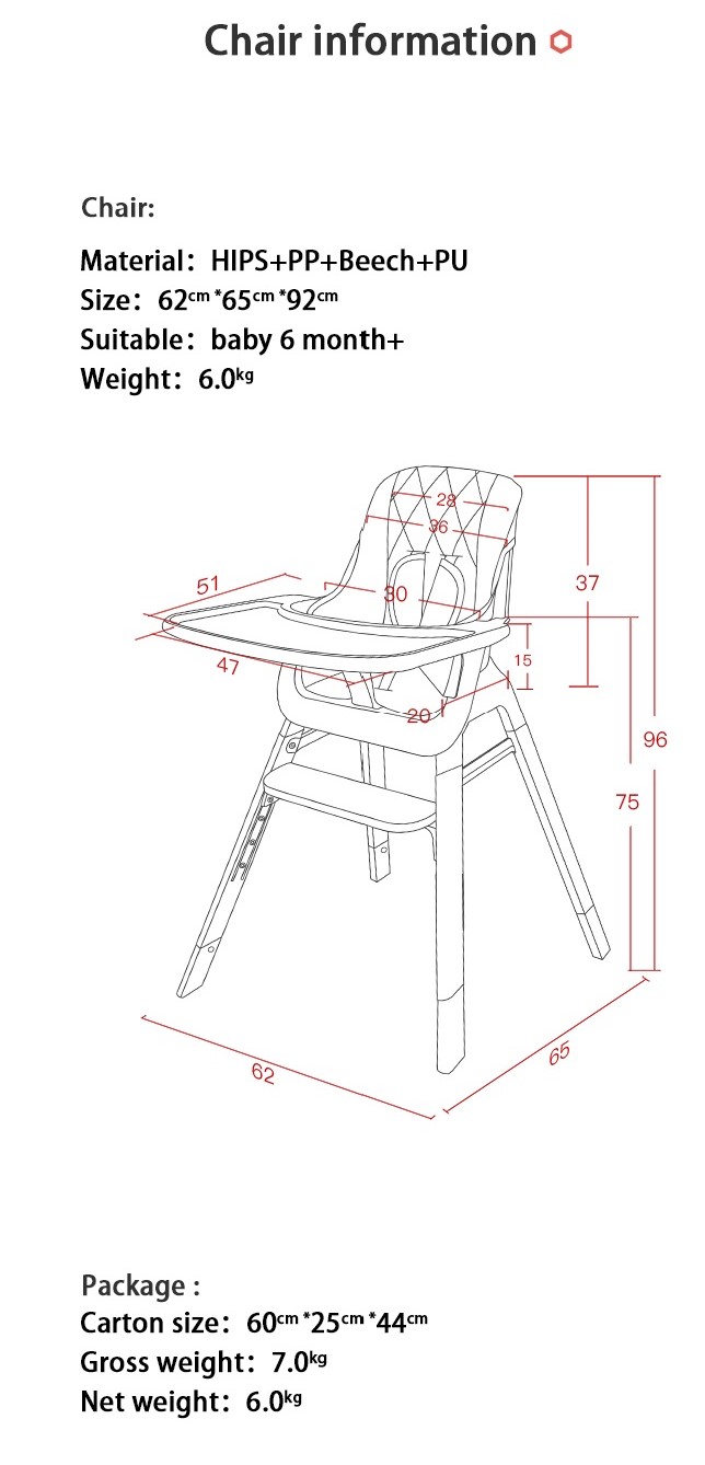 Mz501 High Chair