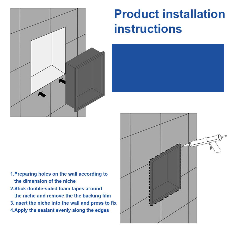 13 Inch Shower Niche