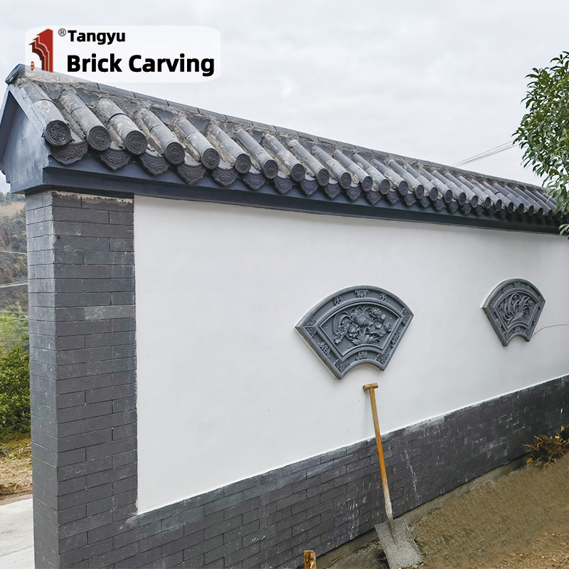 Chinese style garden landscape design wall