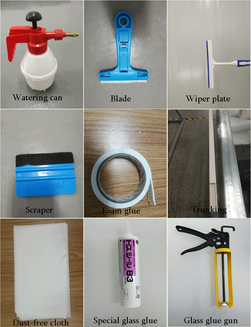 Kits for installing Self Adhesive Film