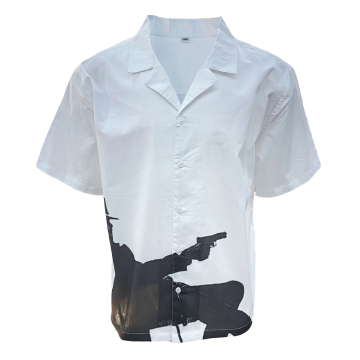 Customized Printing Soft Cotton Men's Summer Casual Shirt