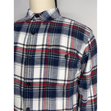 Youth Men's Casual Line Checkered Shirt