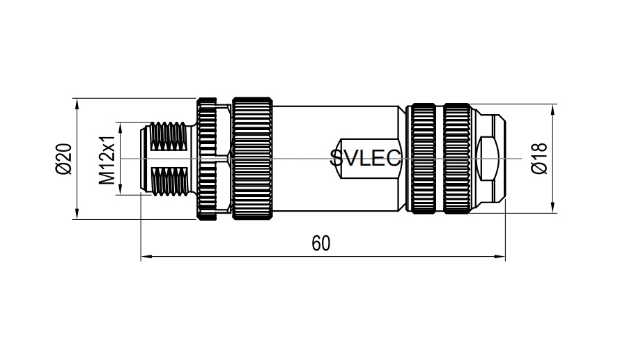 M12 Field Wireable Connector