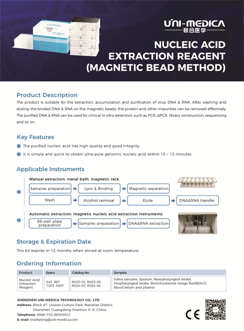 Nucleic Acid  Extraction Reagent (Magnetic bead method)-01042021