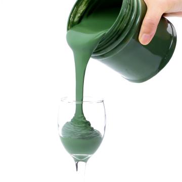 Green liquid polish wax
