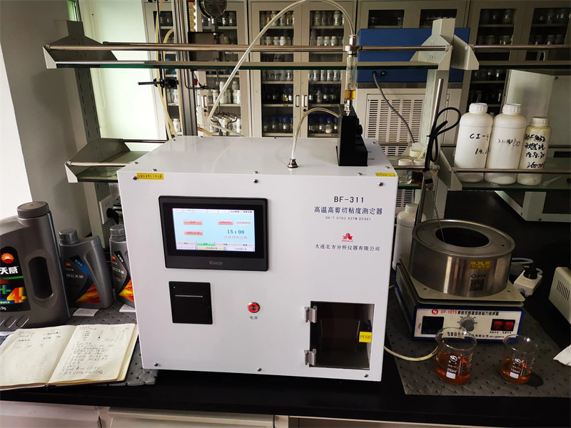 Lubricant additive High Temperature High Shear (HTHS) Viscosity Test Device