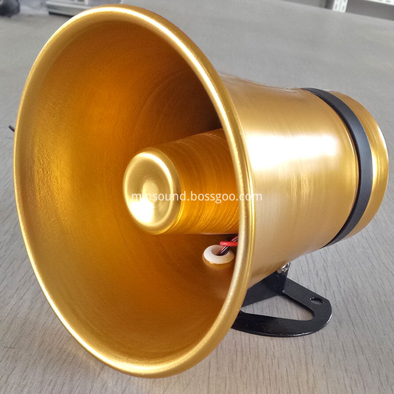 Small Size Golden Aluminum Horn