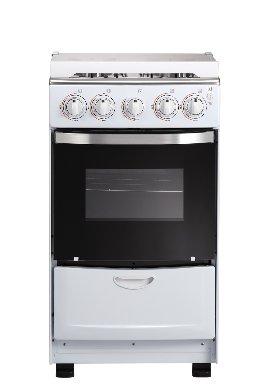 4-burner gas stove with oven outdoor