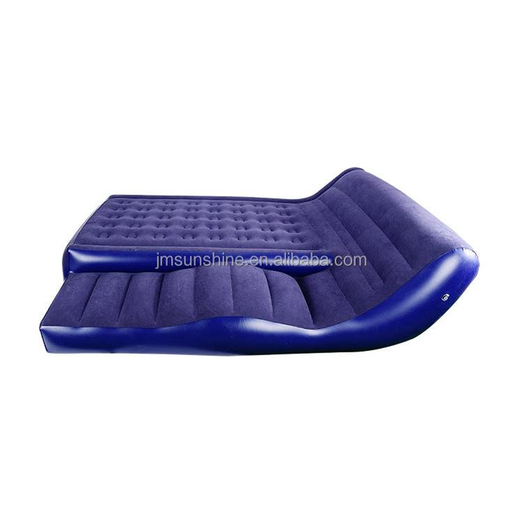 Factory Customization Blue 2in1 Inflatable Air Bed 5
