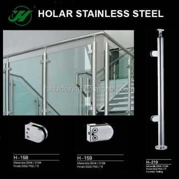 HOLAR stainless steel frameless stair glass railing prices