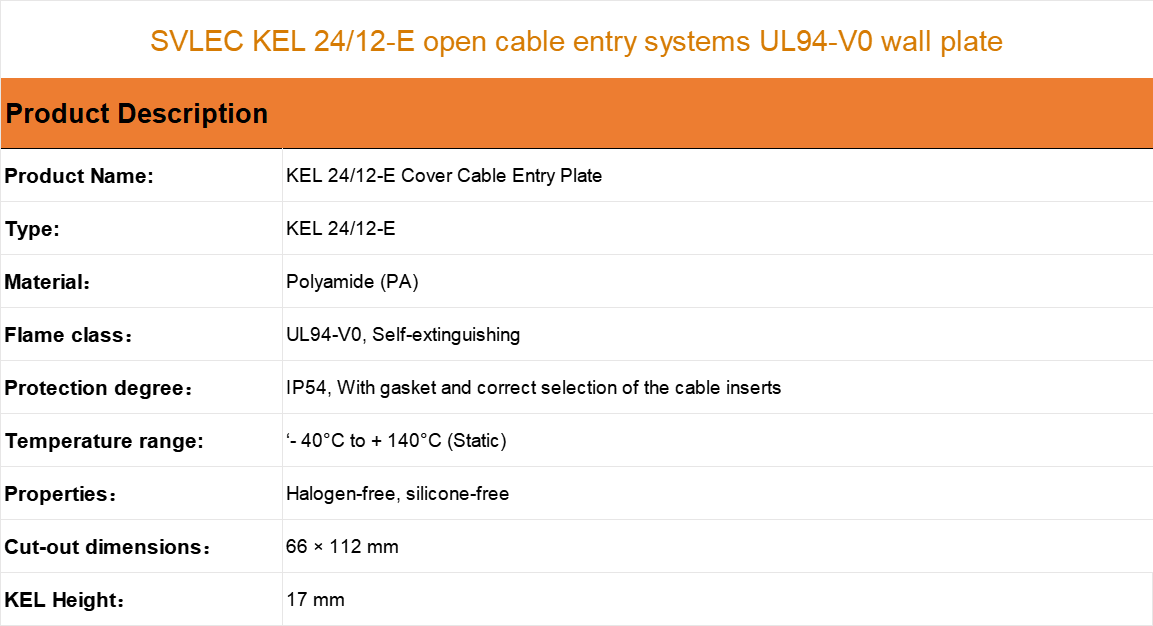721b5aKEL 24/12-E open cable entry systems