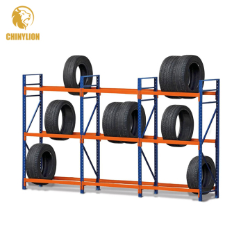 steel metal warehouse stackable tire rack storage system
