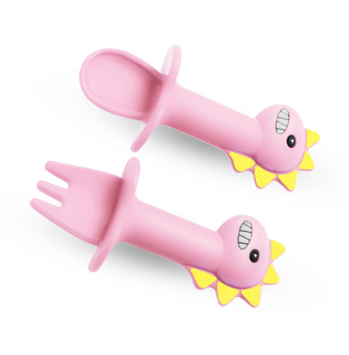 Silicone Baby Spoon Fork