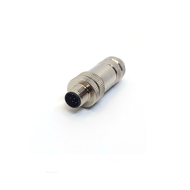 M12 shielded plug connector