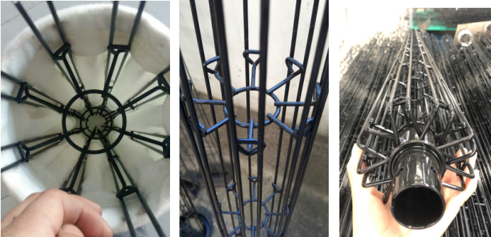 Carbon Steel Pleated Double Wires Cages